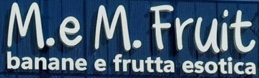 Insegna aziendale M. e M. Fruit — banane e frutta esotica